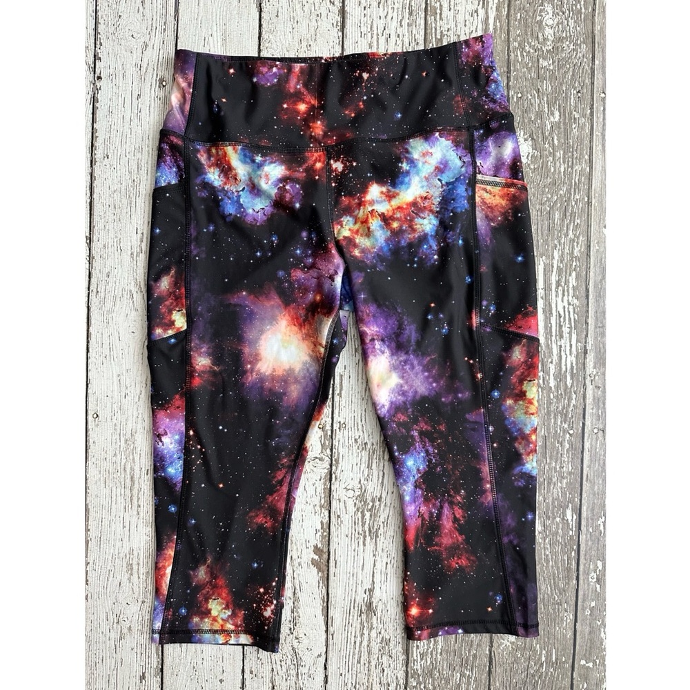 Avis Women’s Galaxy Print Leggings Large 12 14